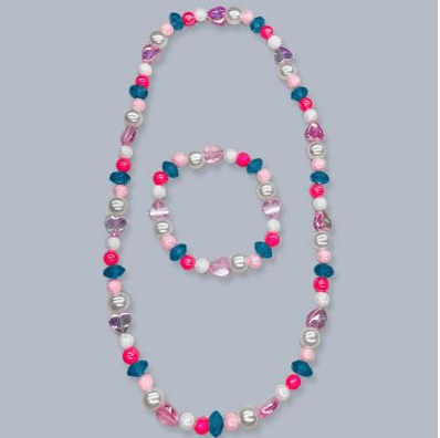 Beaded Necklace & Bracelet Set Kids Jewelry Jeanine's Enterprises