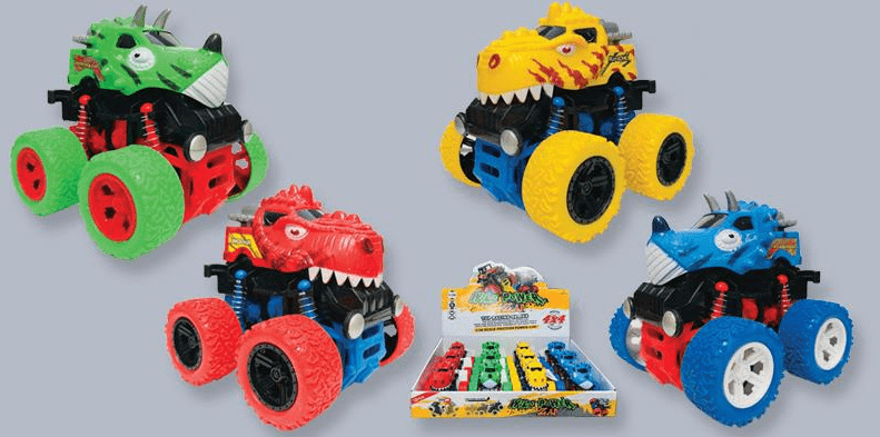 Big Foot Dinosaur Friction Car - Assorted Toys Jeanine's Enterprises