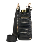 Black Shiny HydroBag w/ Gold Hardware Purses + Totes WanderFull