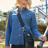 Black Shiny HydroBag w/ Gold Hardware Purses + Totes WanderFull