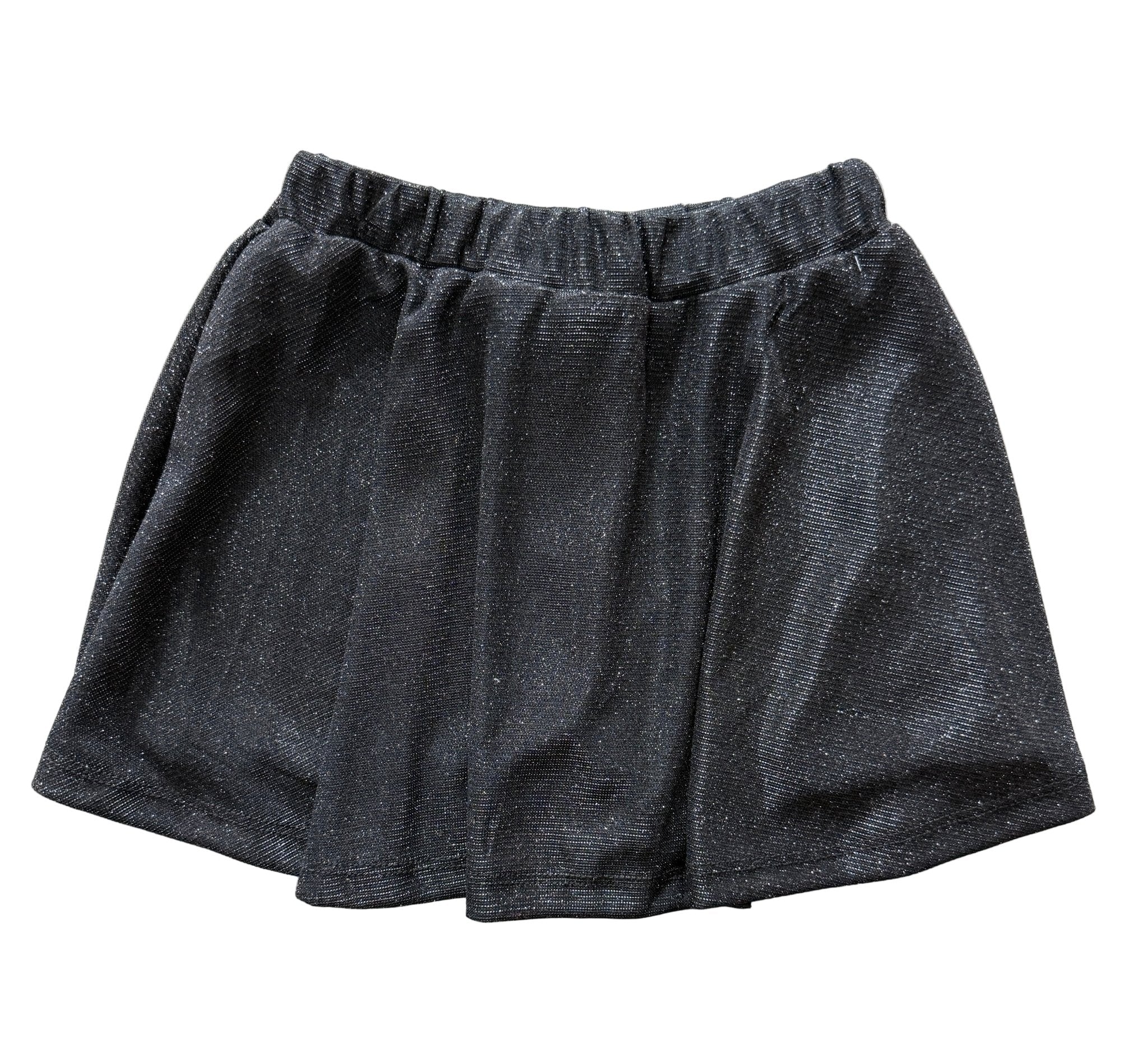 Blakely Skort - Black Sparkle Girls Skirts + Bloomers Emma Jean