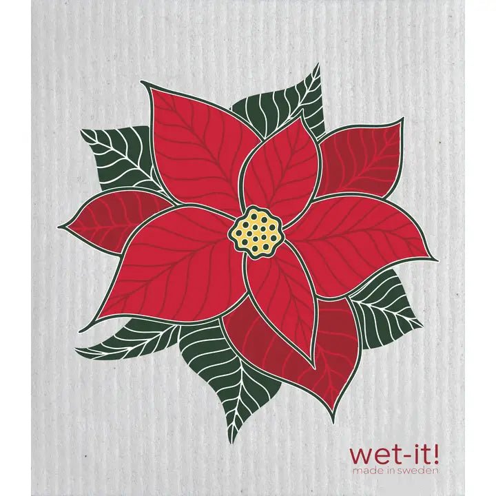 Blooming Poinsettia Kitchen + Entertaining Wet-It Swedish Treasures