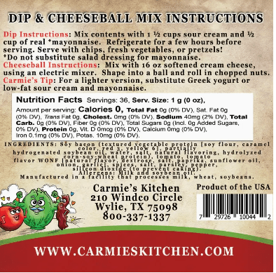 BLT Dip Mix Impulse Carmie's Kitchen