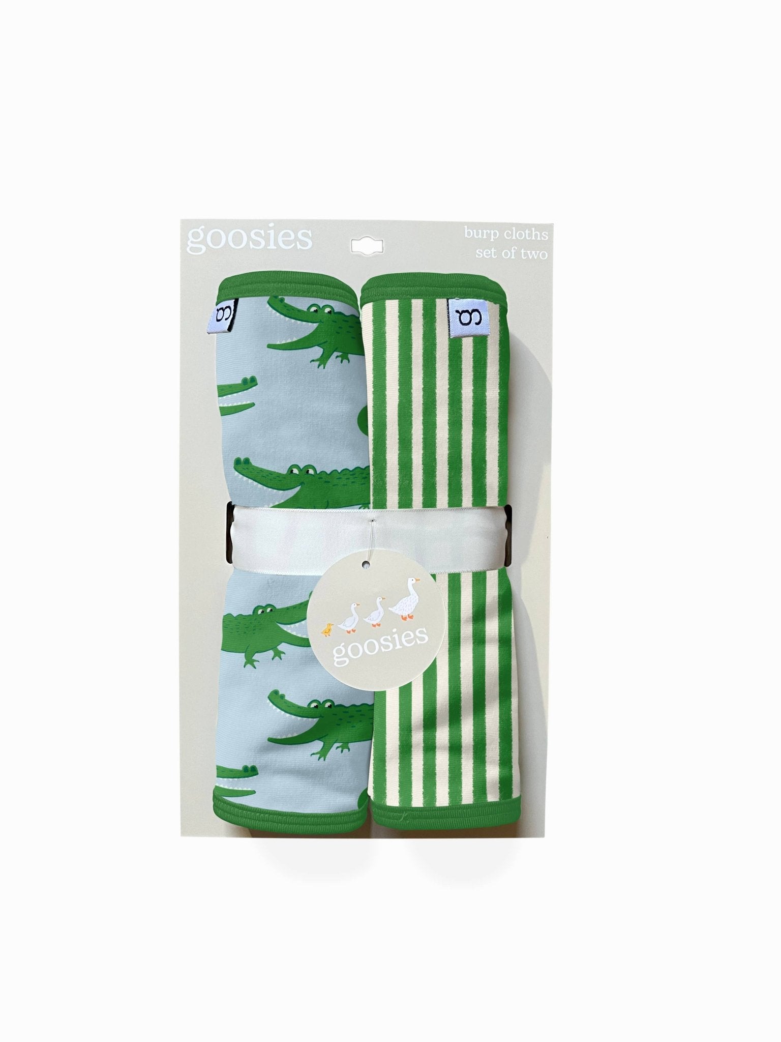 Blue Alligators - Burp Cloth Set Baby Accessories Goosies