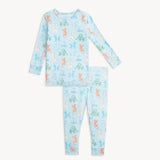 Blue Party Animals Glow in the Dark Modal L/S PJ Kids Pajamas Magnetic Me