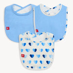 Blue XOXO Modal Bib 3-Pack Baby Accessories Magnetic Me