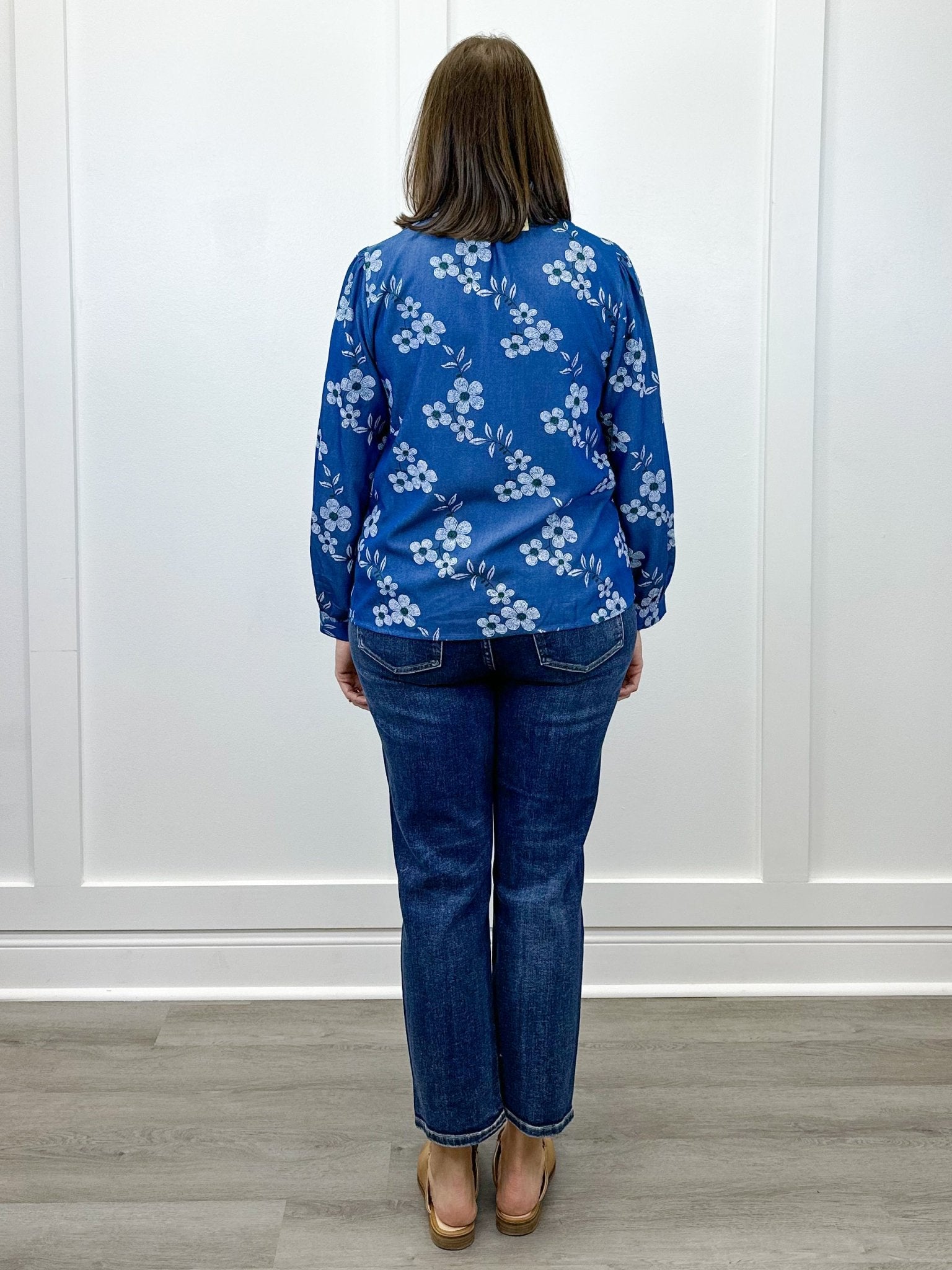 Bluebell Blossom Top - Denim Tops Jodifl