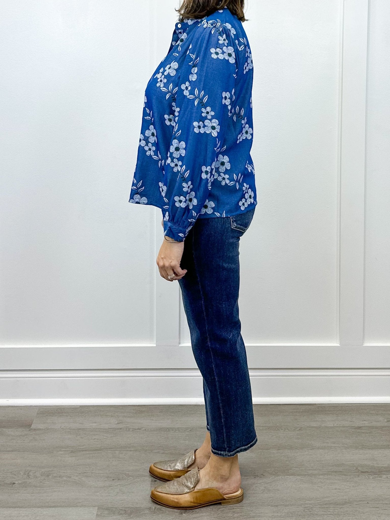 Bluebell Blossom Top - Denim Tops Jodifl
