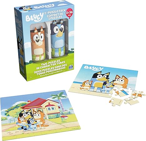Bluey 36 Piece Jigsaw Puzzle Two Pack Toys Spin Master