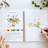 Bouquets Watercolor Workbook Books Emily Lex Studio