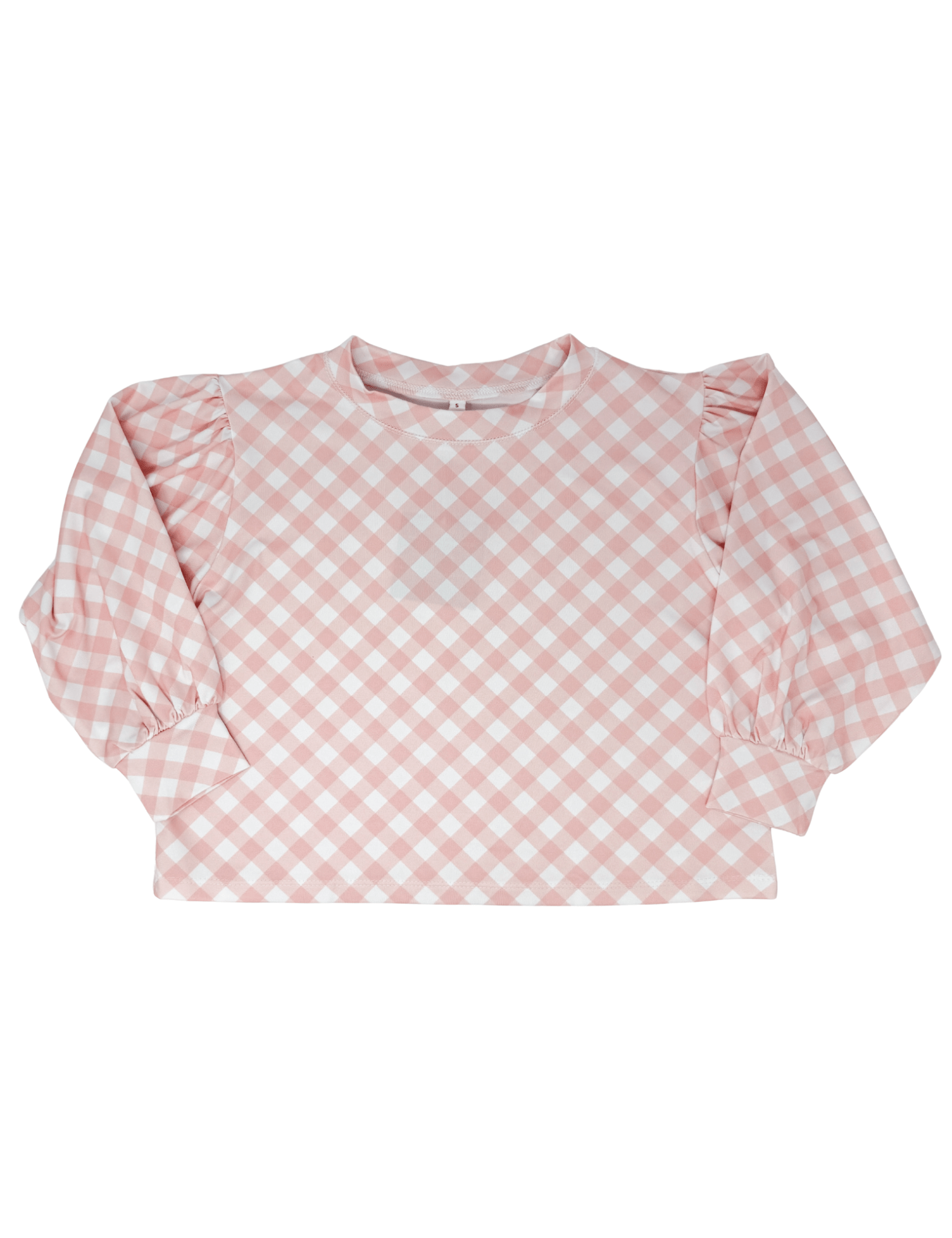 Box Athleisure Shirt - Pink Gingham Girls Tops + Tees Honesty