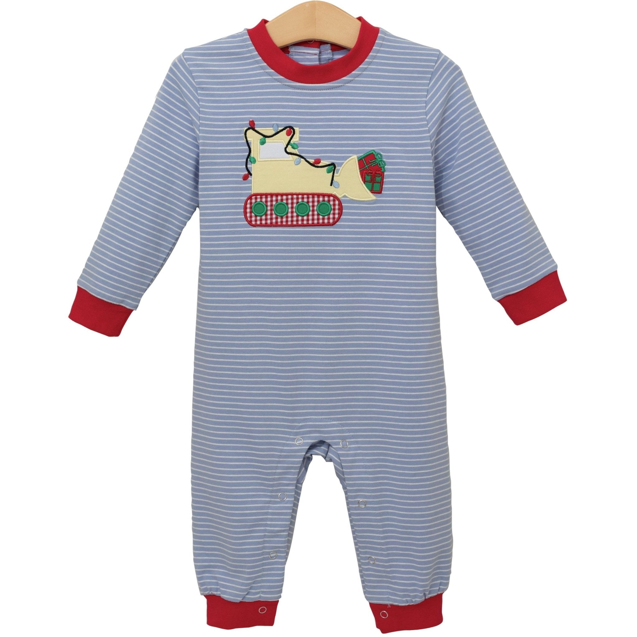 Boys Constructing Christmas Romper Boys Bubbles + Rompers Trotter Street Kids