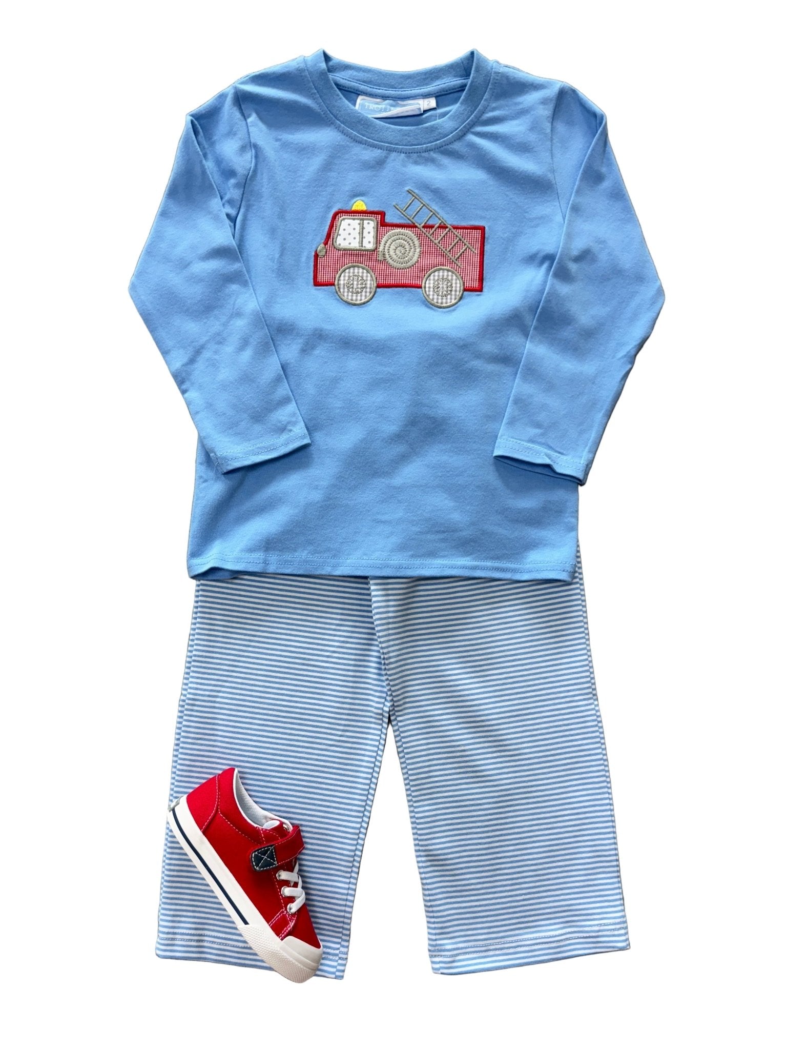 Boys Firetruck Pant Set Boys Sets Trotter Street Kids