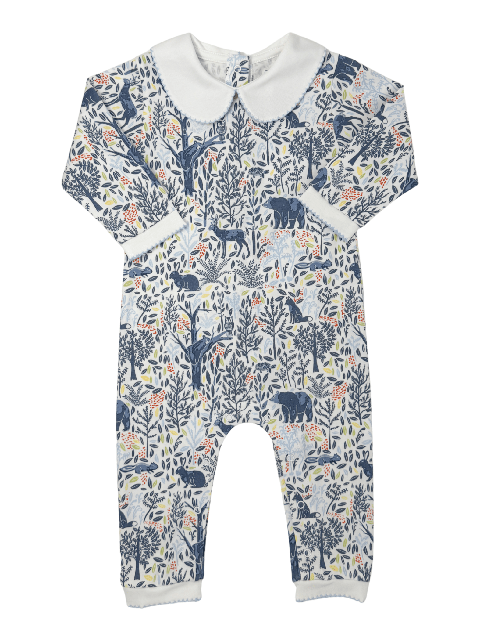 Boys Footless Playsuit - Woodland Creatures Boys Bubbles + Rompers Heyward House