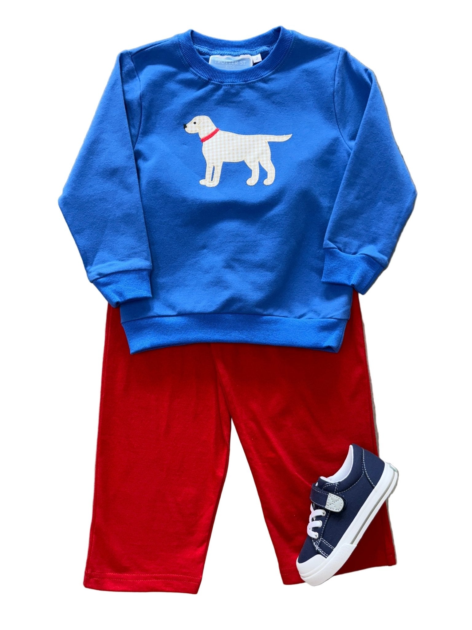Boys French Terry Pullover - Dog Boys Shirts + Polos Trotter Street Kids
