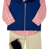 Boy's Knit Vest - Navy Boys Outerwear Southbound