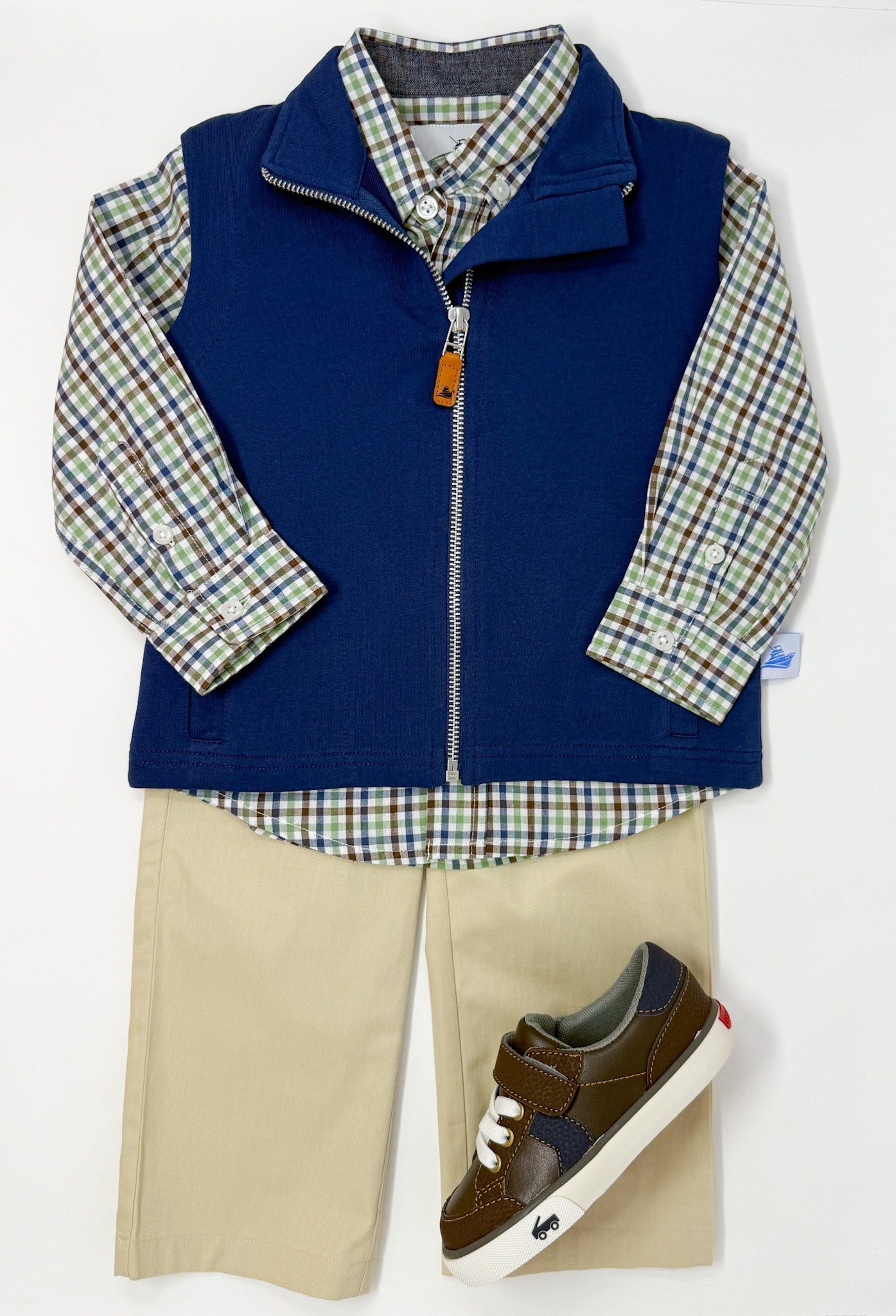 Boy's Knit Vest - Navy Boys Outerwear Southbound