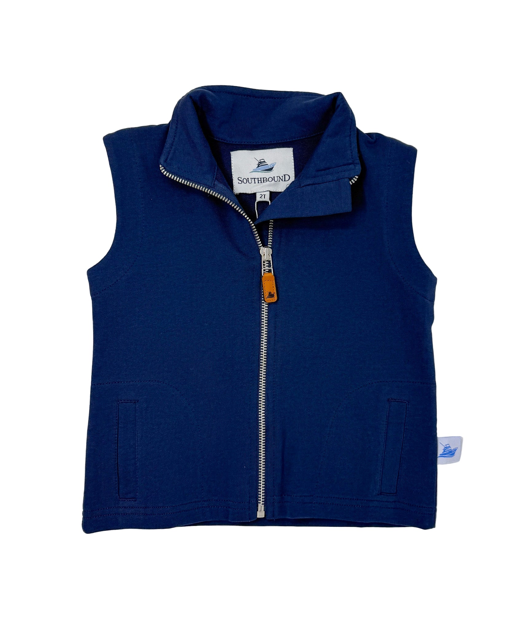 Boy's Knit Vest - Navy Boys Outerwear Southbound