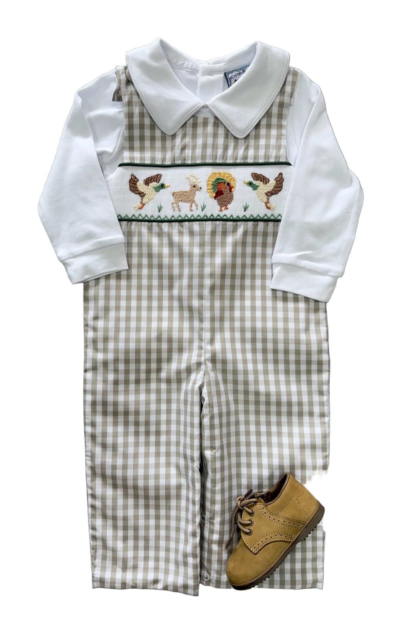 Boys Life Smocked Longall Boys Bubbles + Rompers Three Sisters