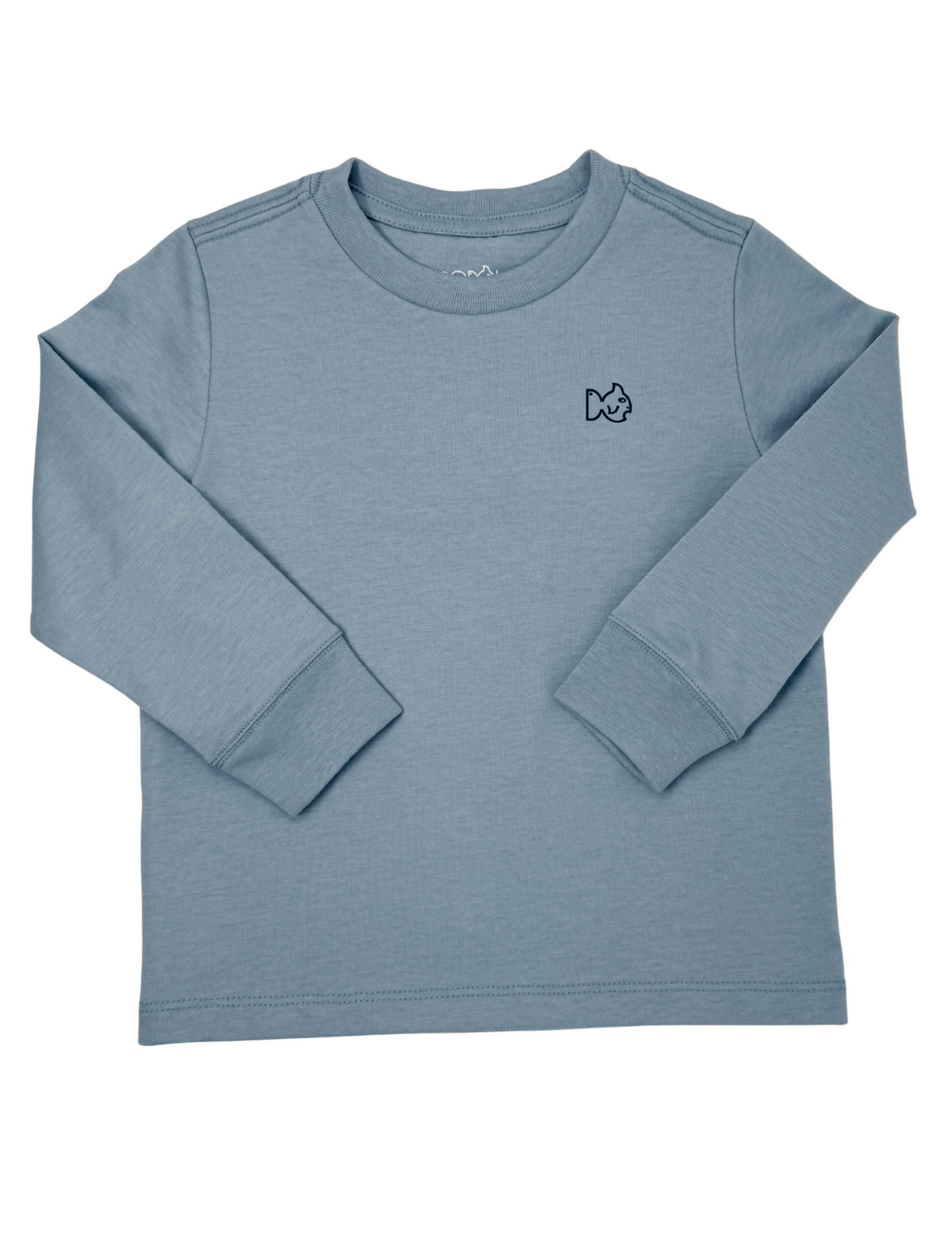 Boys L/S Cotton T-Shirt - Ashley Blue Boys Shirts + Polos Prodoh