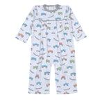 Boys Monster Trucks Pima Romper Boys Bubbles + Rompers Baby Loren