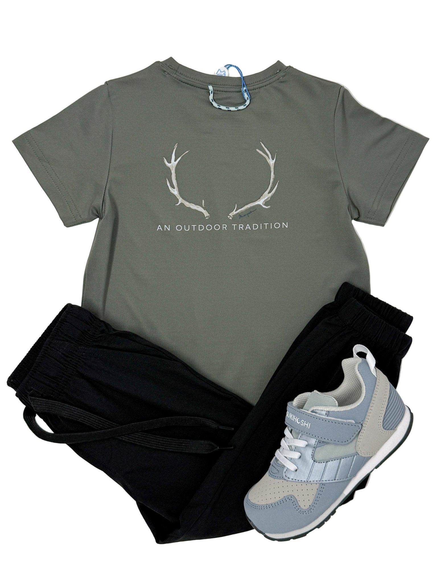 Boys Pro Performance S/S Shirt - Deer Antlers Boys Shirts + Polos Prodoh