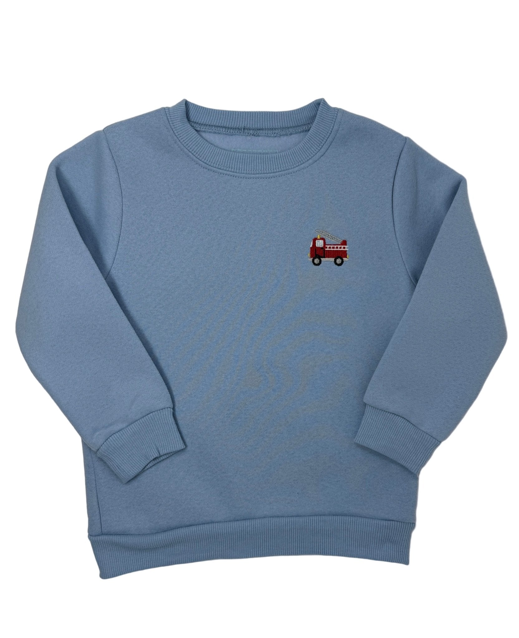Boys Pullover - Firetruck Boys Sweaters + Sweatshirts Itsy Bitsy