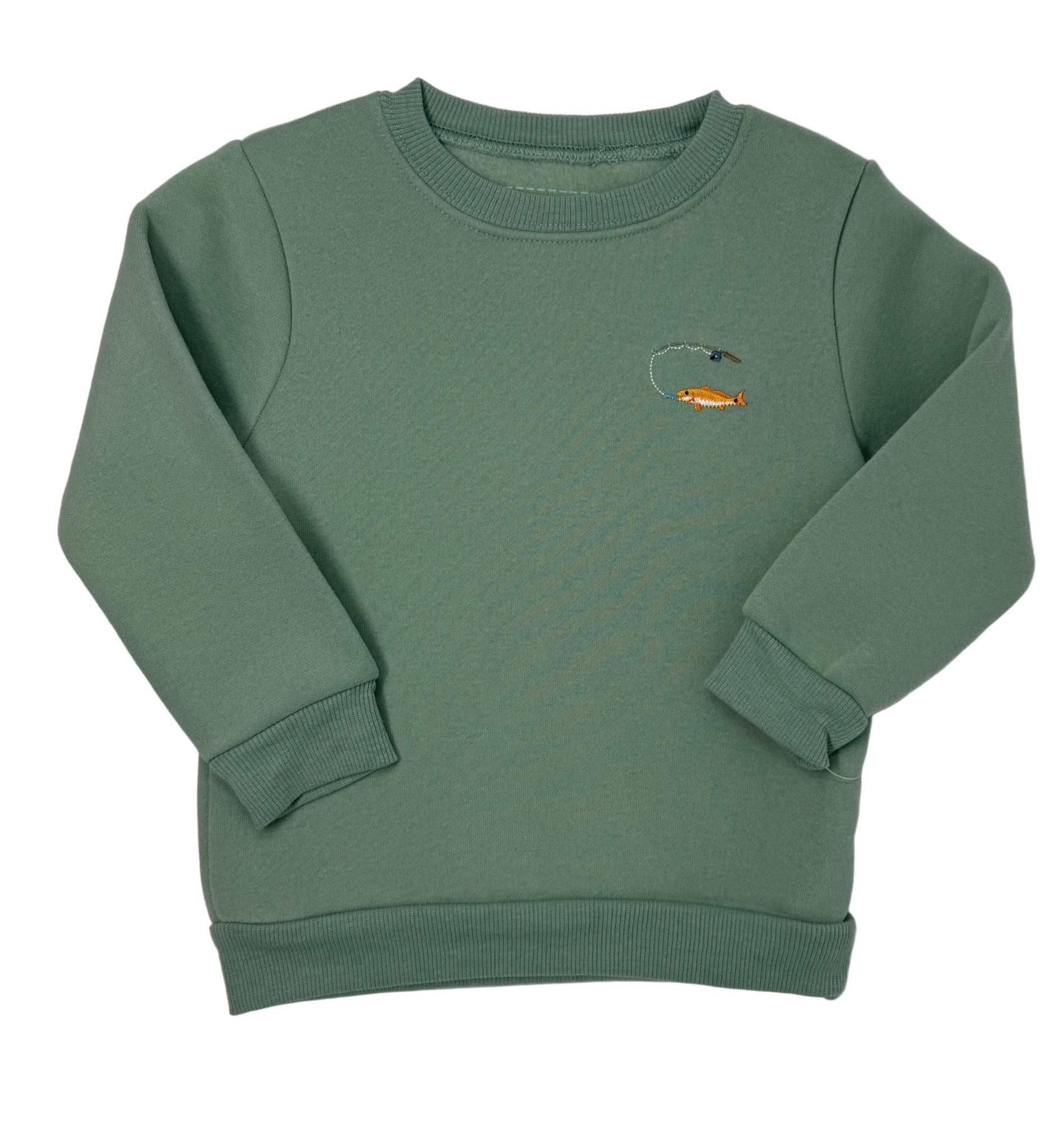 Boys Pullover - Fishing Rod Boys Sweaters + Sweatshirts Itsy Bitsy