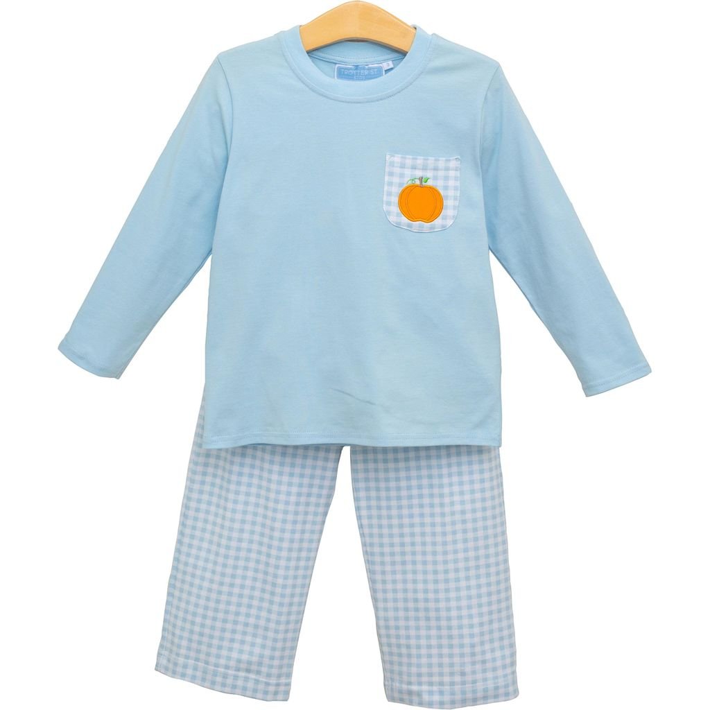 Boys Pumpkin Pant Set Boys Sets Trotter Street Kids