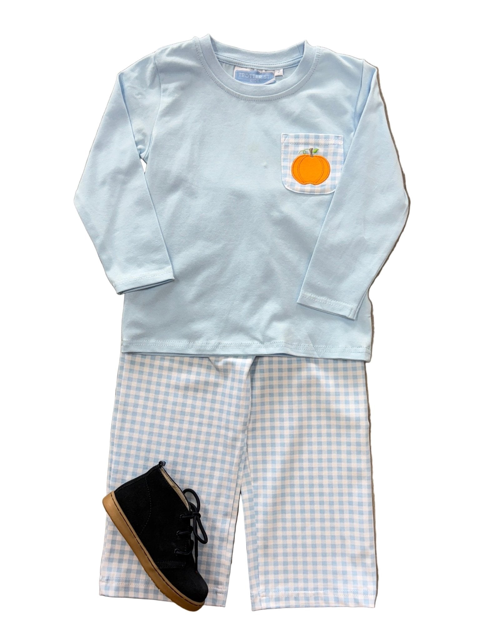 Boys Pumpkin Pant Set Boys Sets Trotter Street Kids