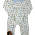 Boys Pumpkins Pima Romper Boys Bubbles + Rompers Baby Loren