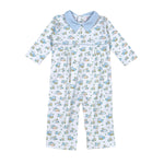 Boys Pumpkins Pima Romper Boys Bubbles + Rompers Baby Loren
