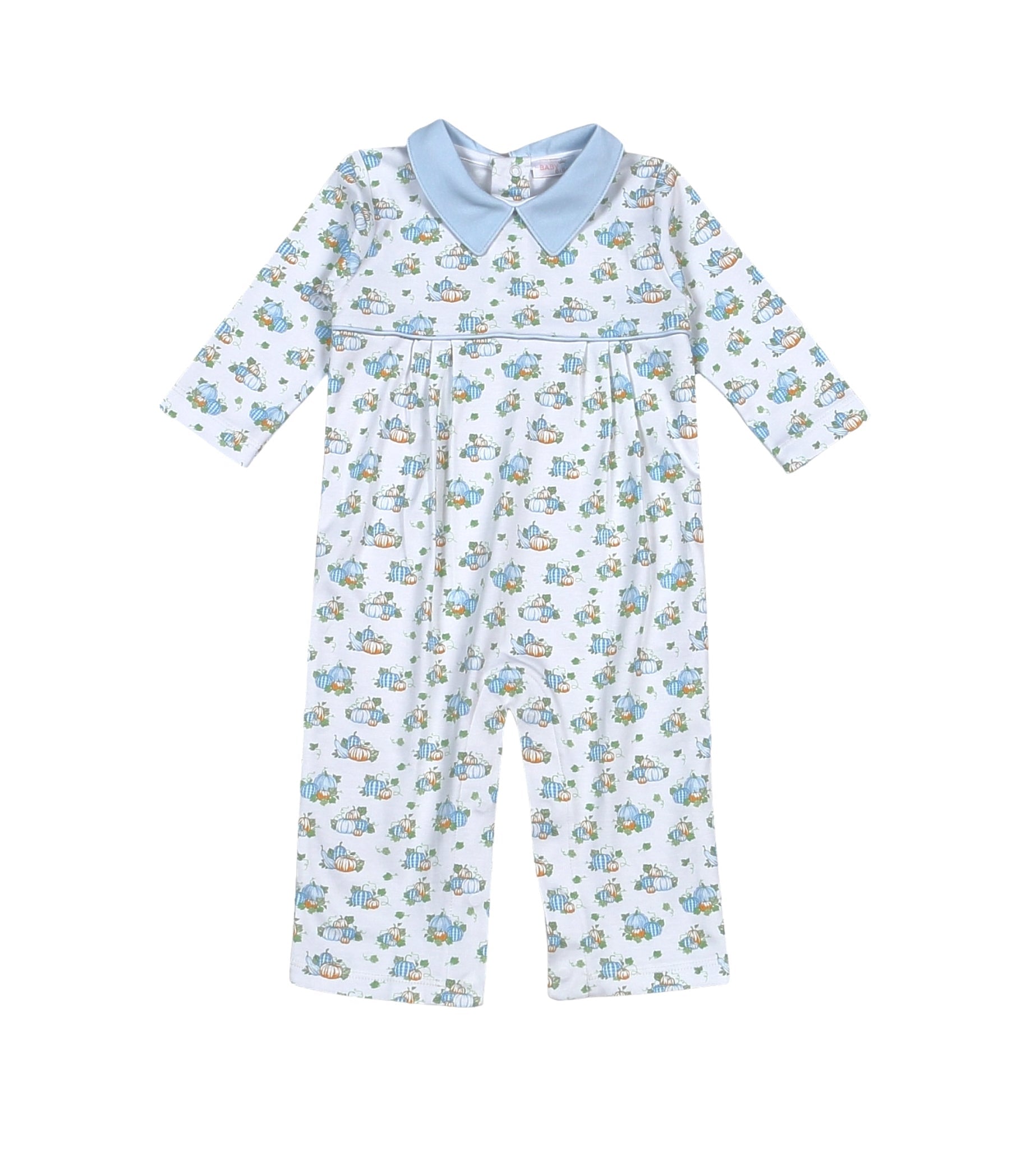 Boys Pumpkins Pima Romper Boys Bubbles + Rompers Baby Loren