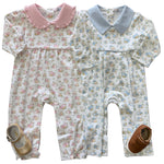 Boys Pumpkins Pima Romper Boys Bubbles + Rompers Baby Loren