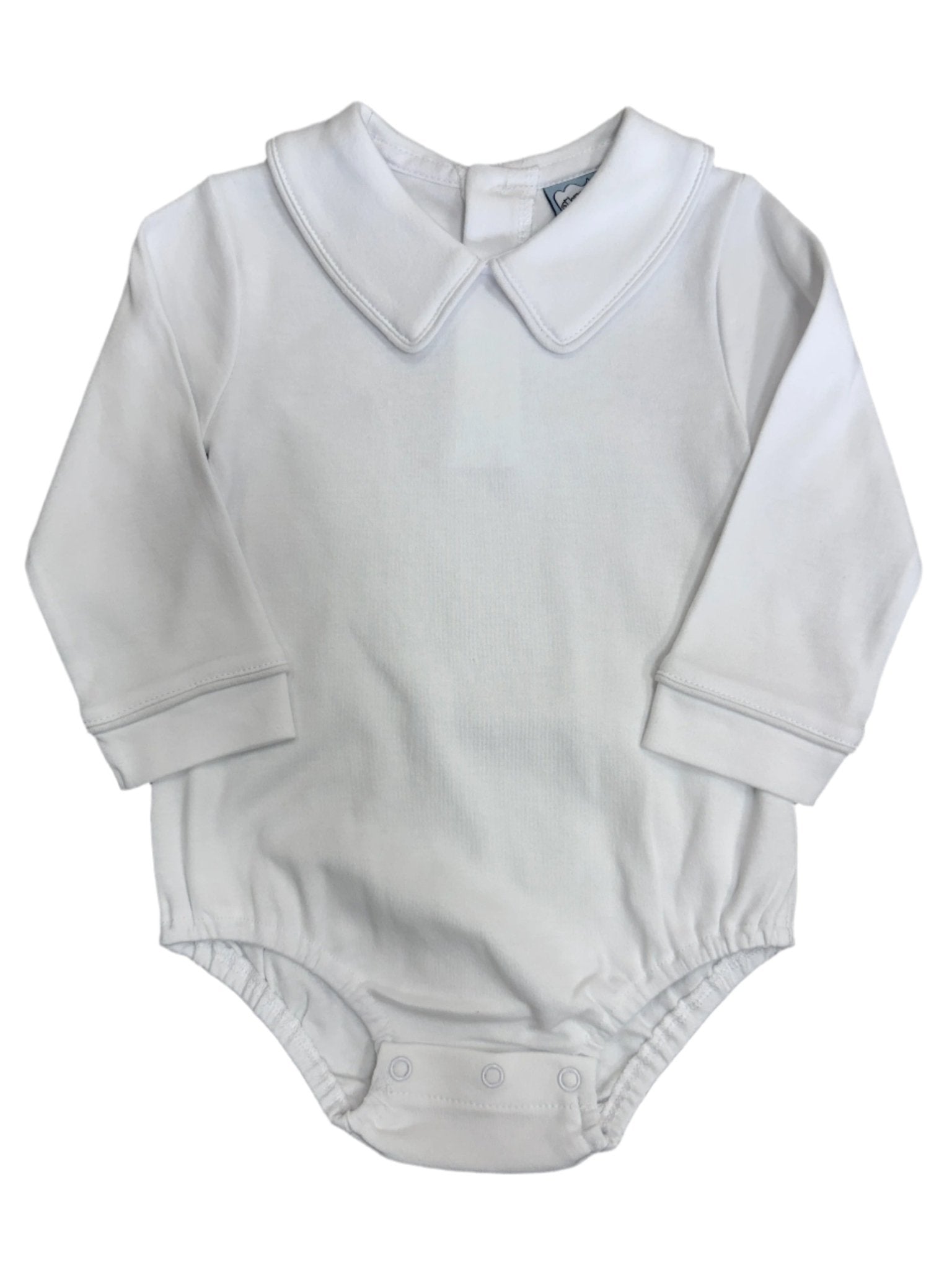 Boys White L/S Onesie Girls Tops + Tees Three Sisters