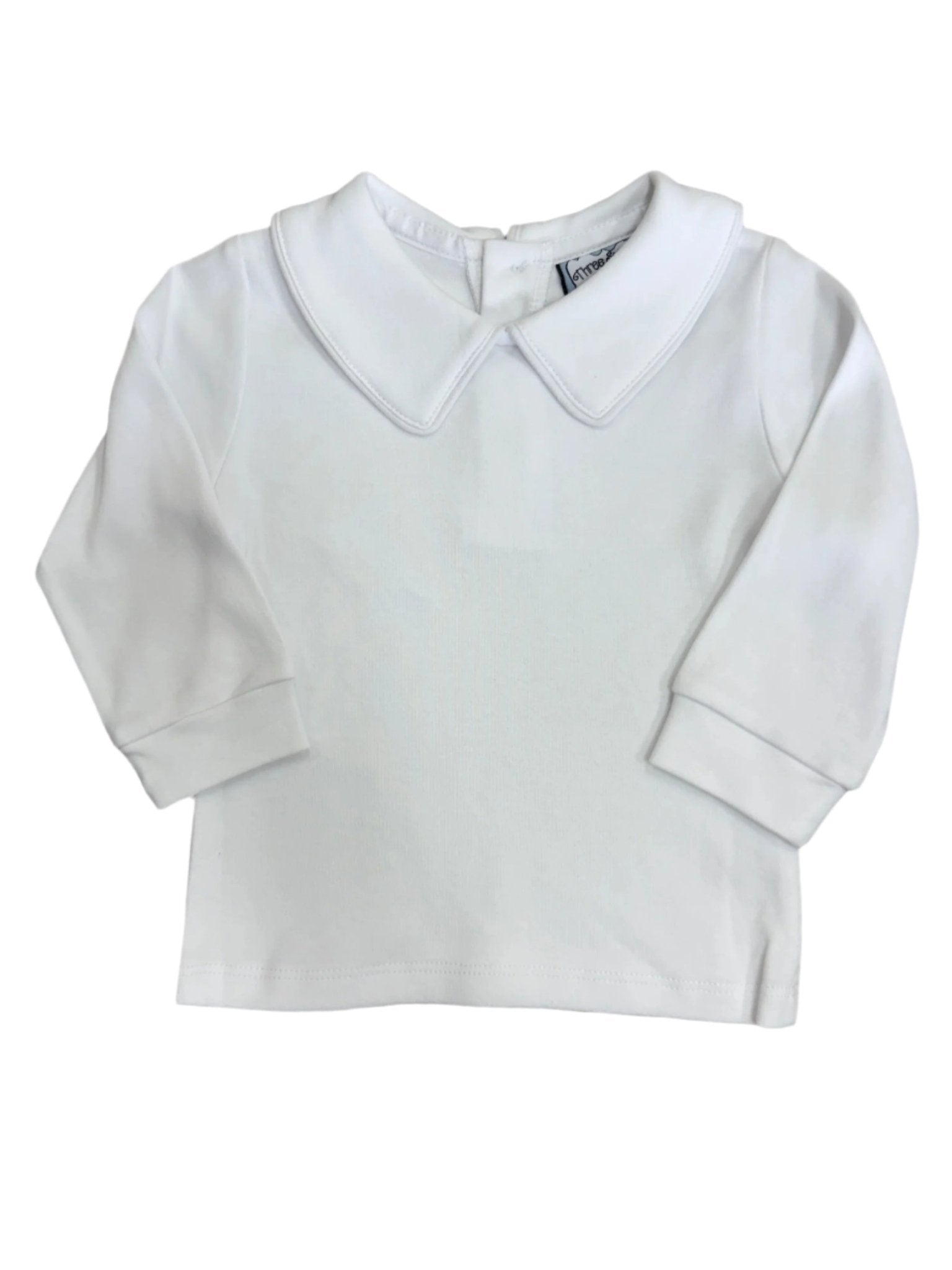Boys White L/S Shirt Boys Shirts + Polos Three Sisters