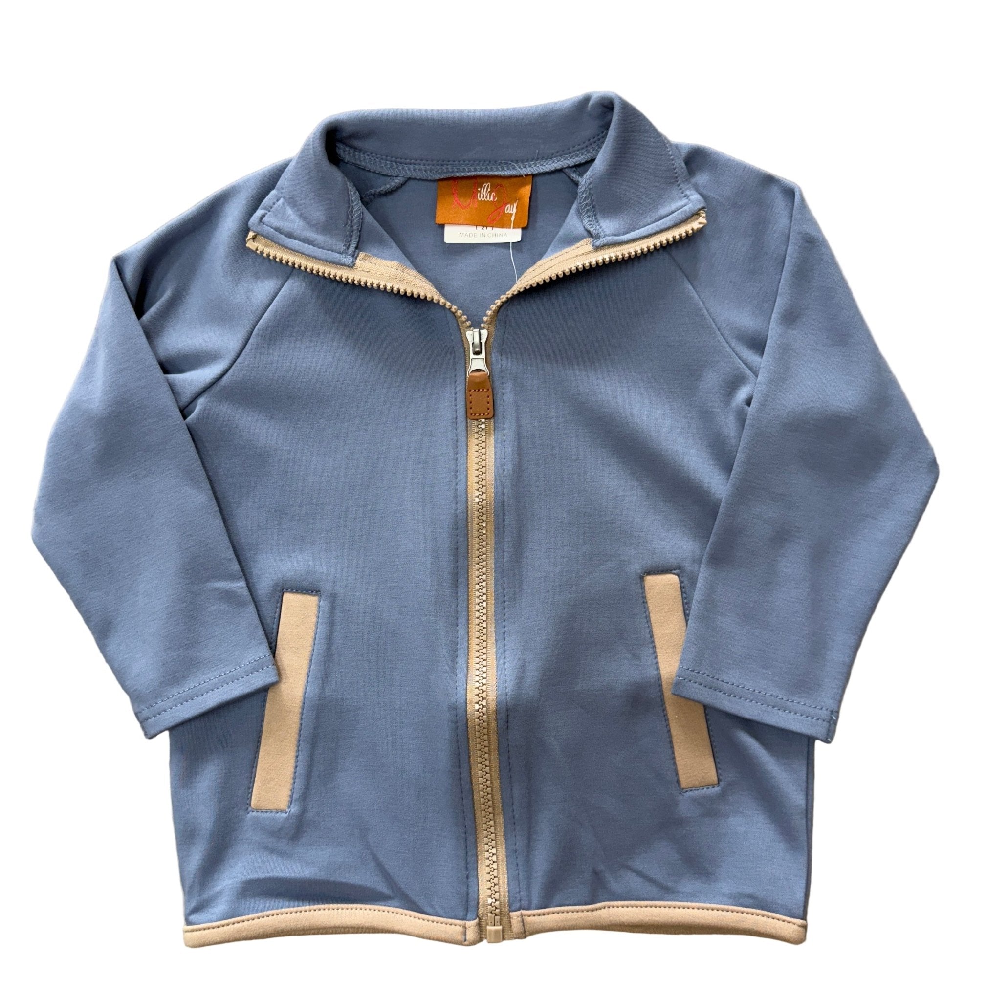 Braxton Jacket - Blue Boys Sweaters + Sweatshirts Millie Jay