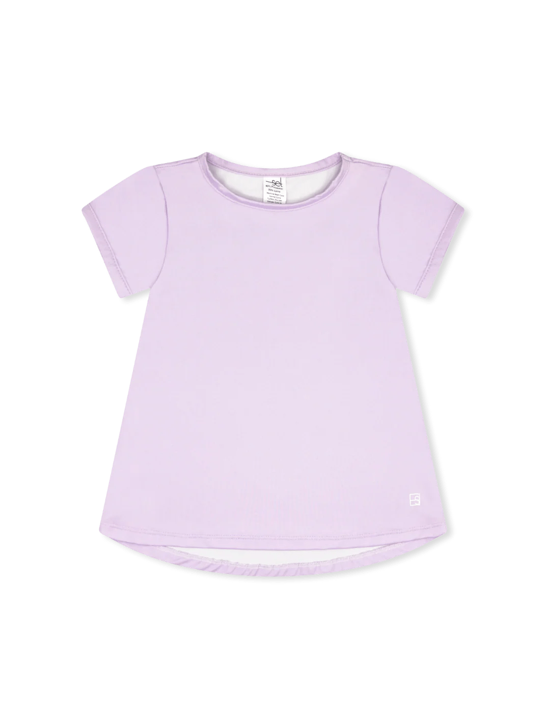 Bridget Basic Tee - Petal Purple Girls Tops + Tees Set Athleisure
