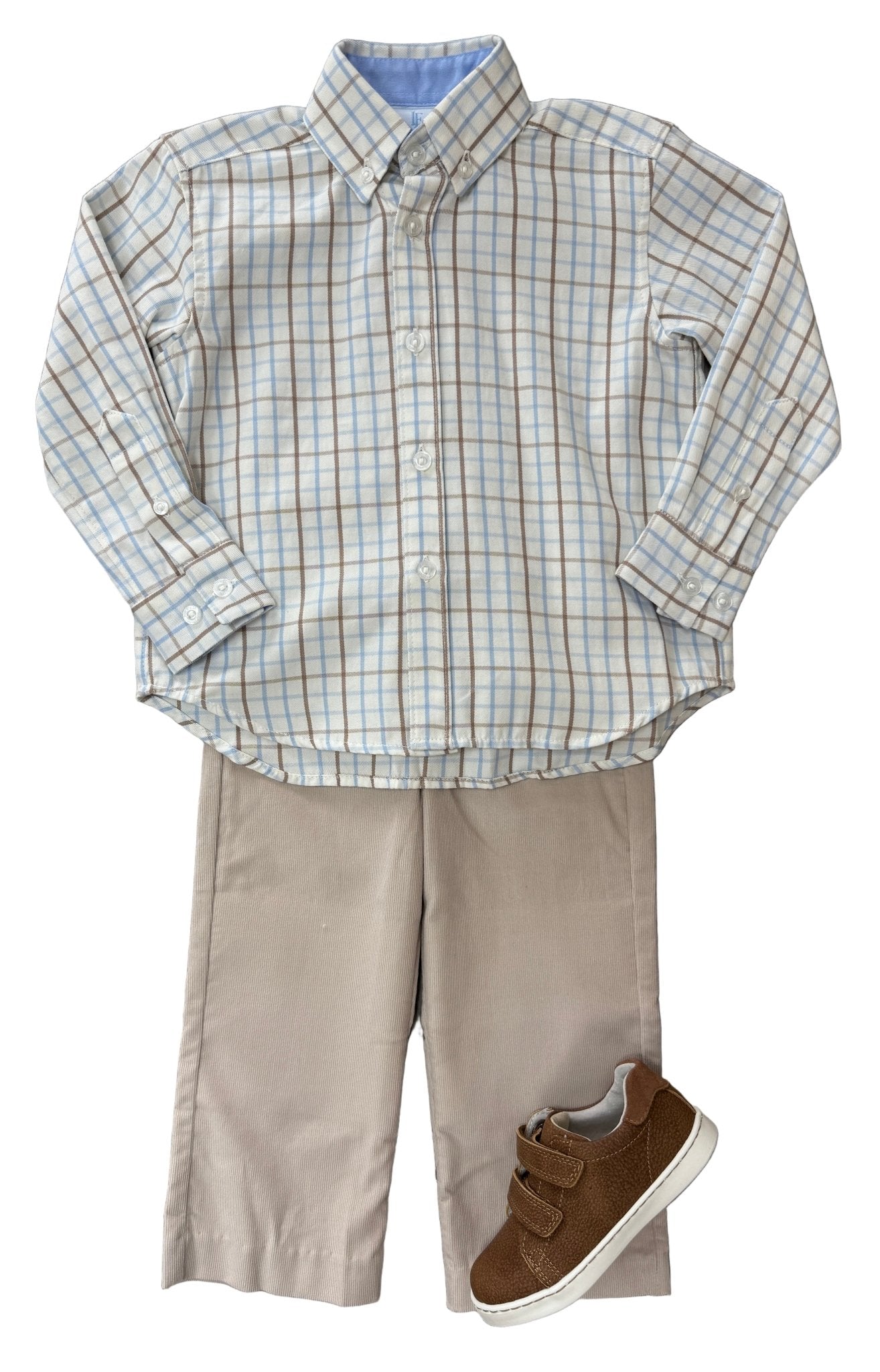 Button Down Shirt - Winthrop Plaid Boys Shirts + Polos Little English