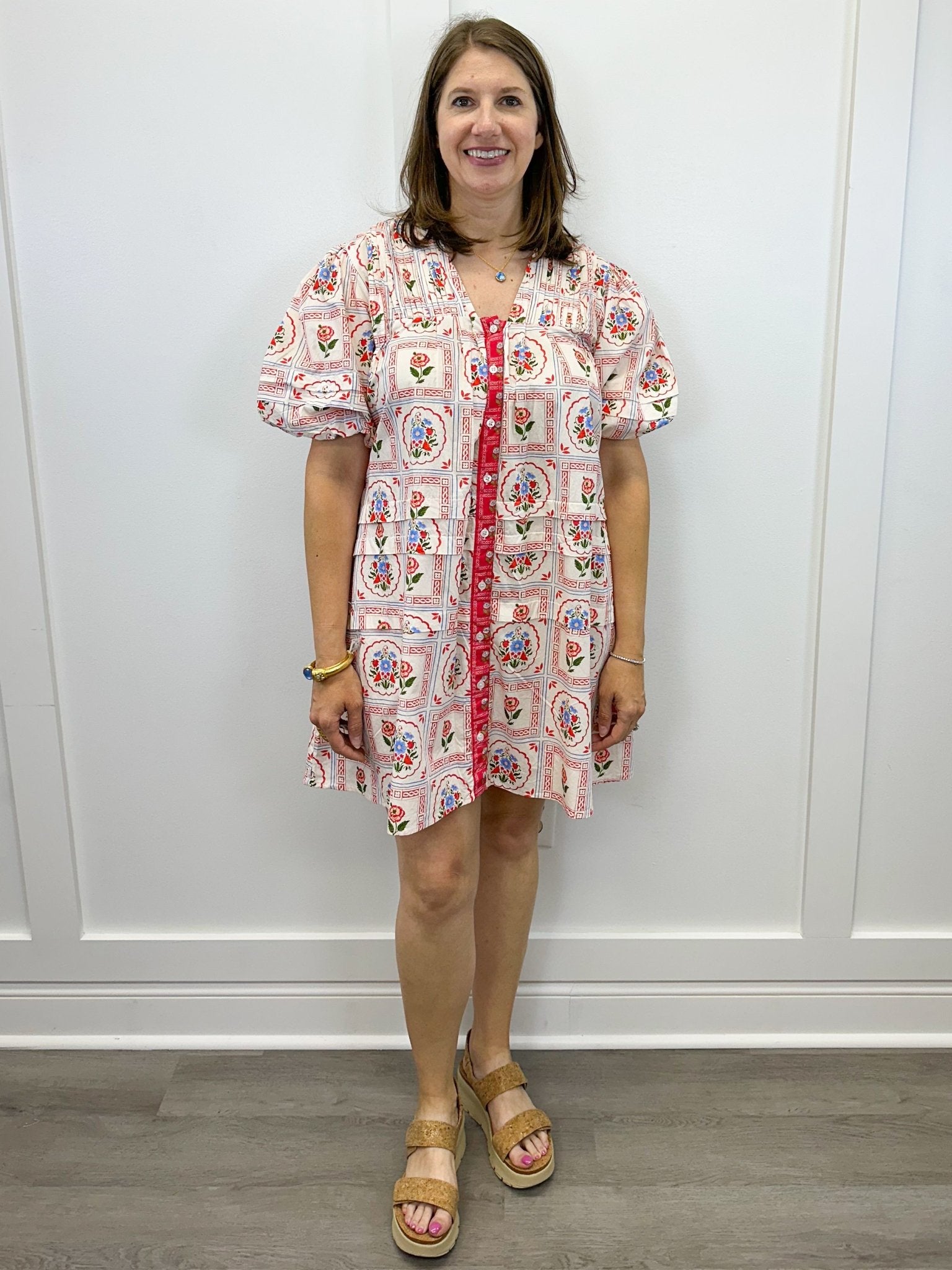 Camille Dress - Perennial Blooms Short Dresses Marigold