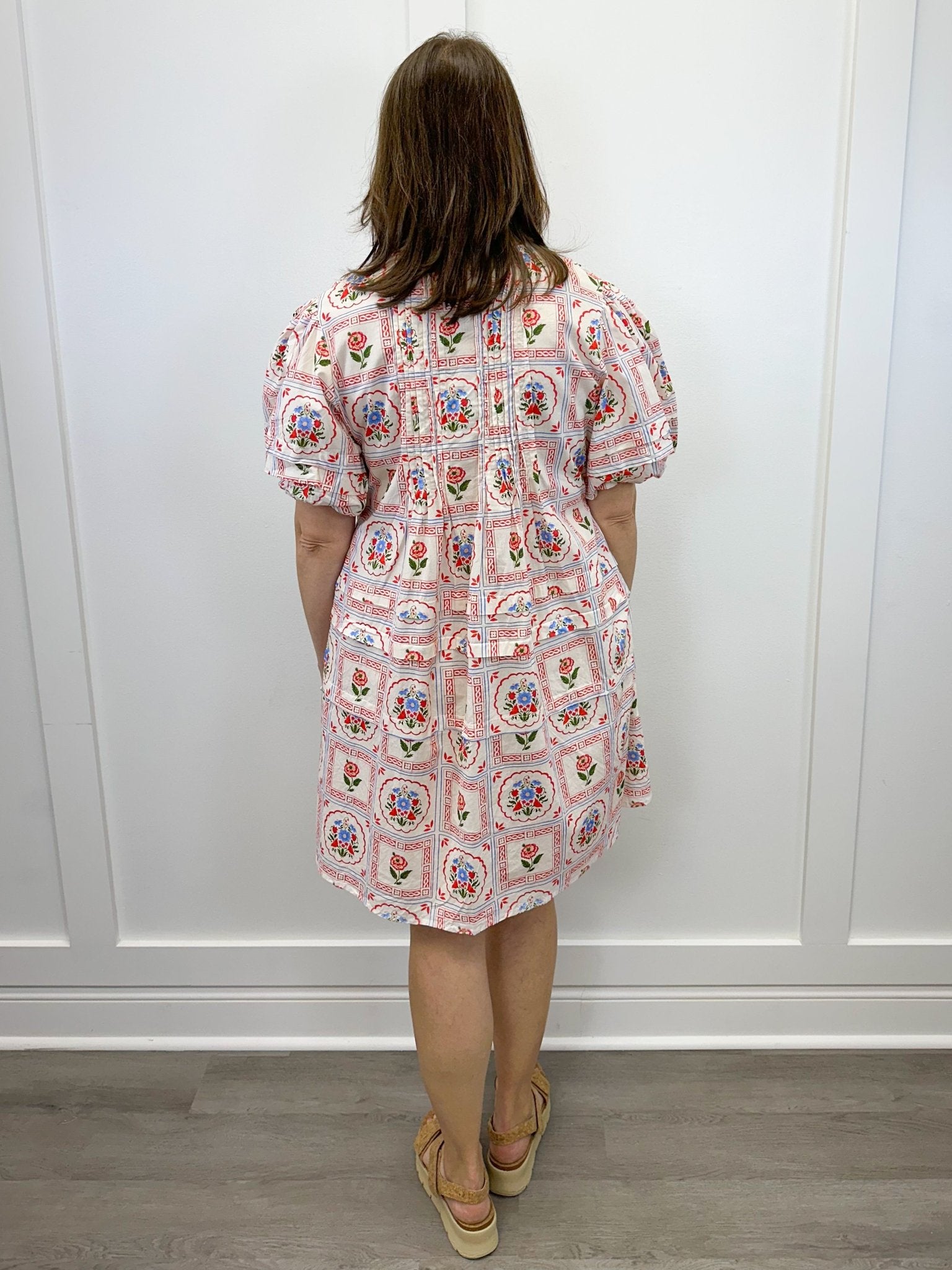Camille Dress - Perennial Blooms Short Dresses Marigold