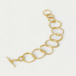 Camille Link Bracelet - Gold/White Topaz Bracelets Dean Davidson