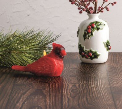 Cardinal Flameless Candle Seasonal Mudpie