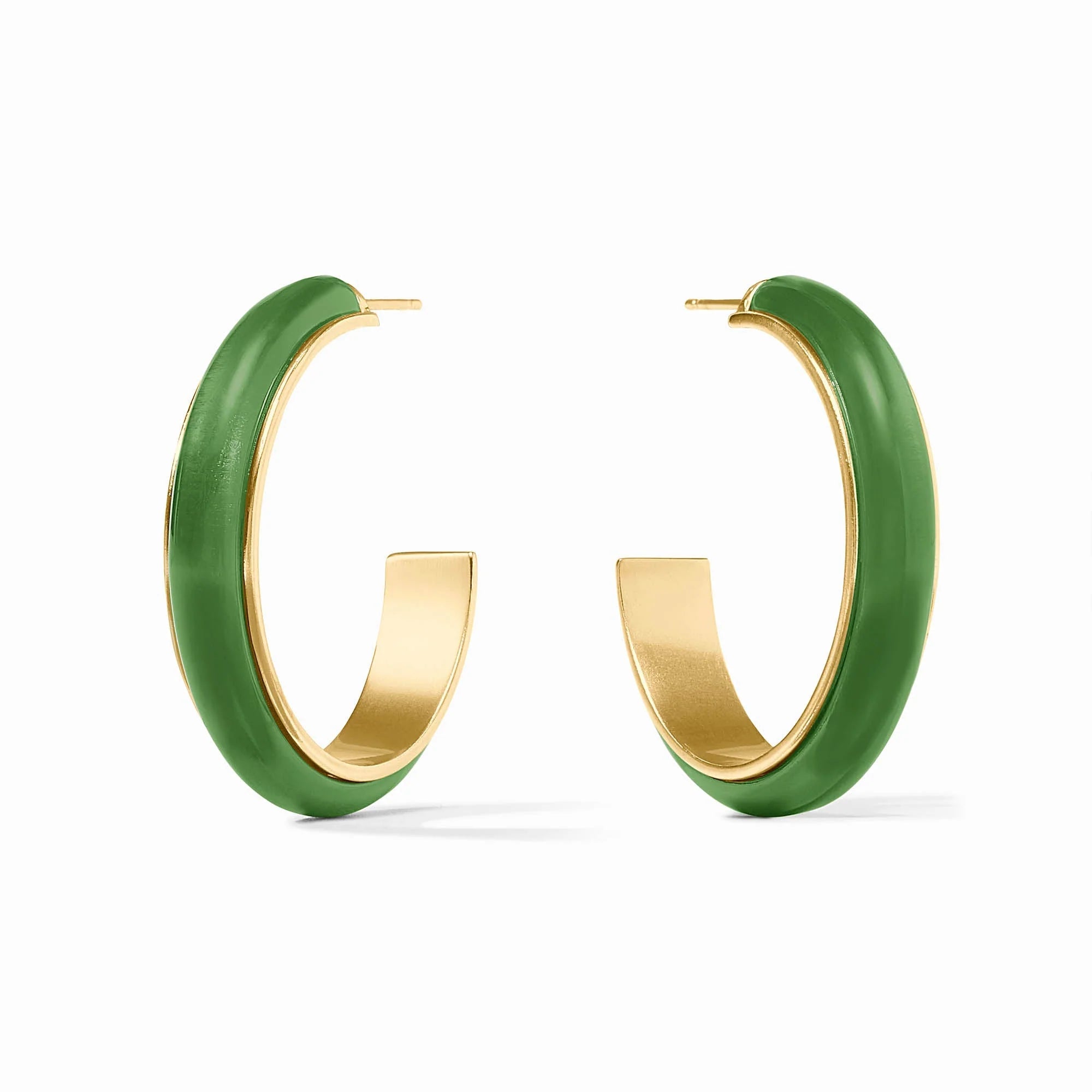 Carnaby Hoop - Palmetto Green - Large Earrings Julie Vos