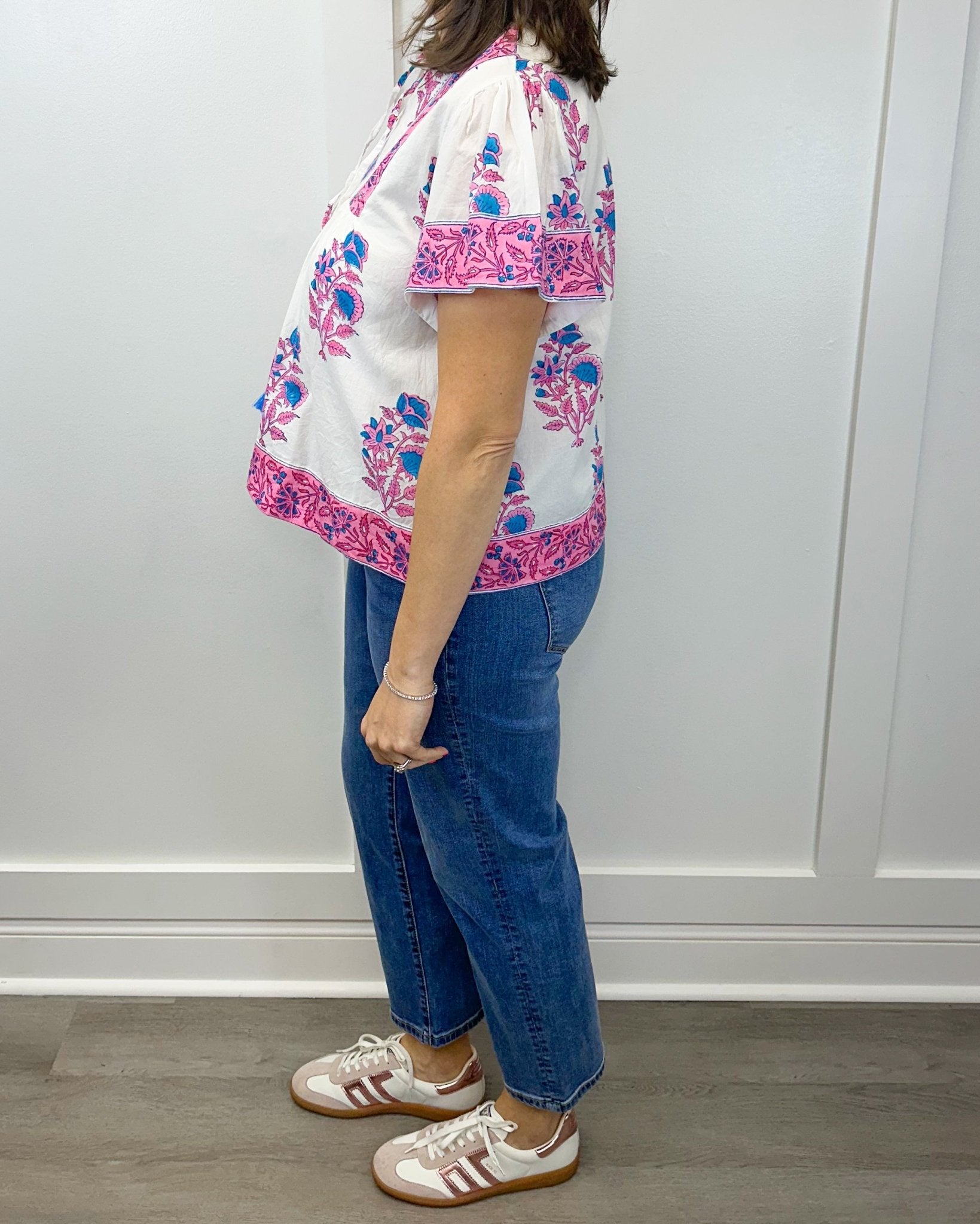 Catalina Blouse - Radiant Orchid Tops Victoria Dunn Design