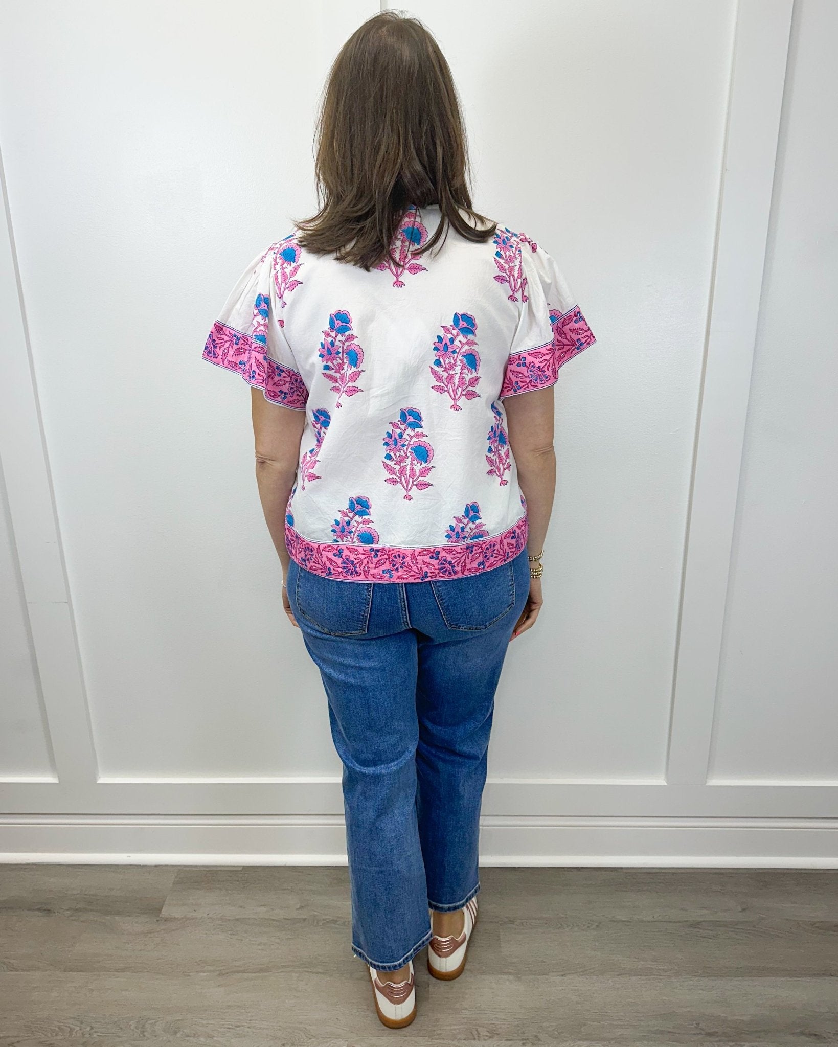 Catalina Blouse - Radiant Orchid Tops Victoria Dunn Design