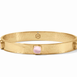 Catalina Stone Bangle - Iridescent Rose - Medium Bracelets Julie Vos