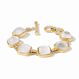 Catalina Stone Bracelet - Iridescent Clear Crystal Bracelets Julie Vos