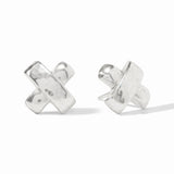 Catalina X Stud - Silver Earrings Julie Vos