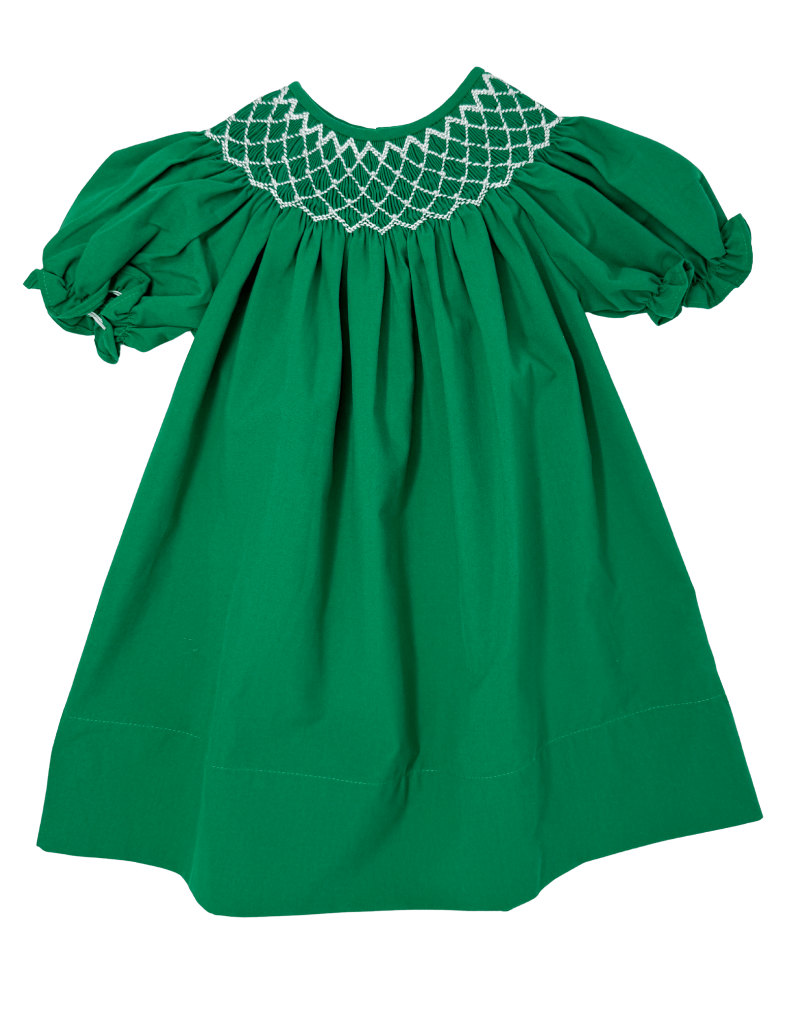 Catherine Pearl Smocked Dress - Green Girls Occasion Dresses Sweet Dreams